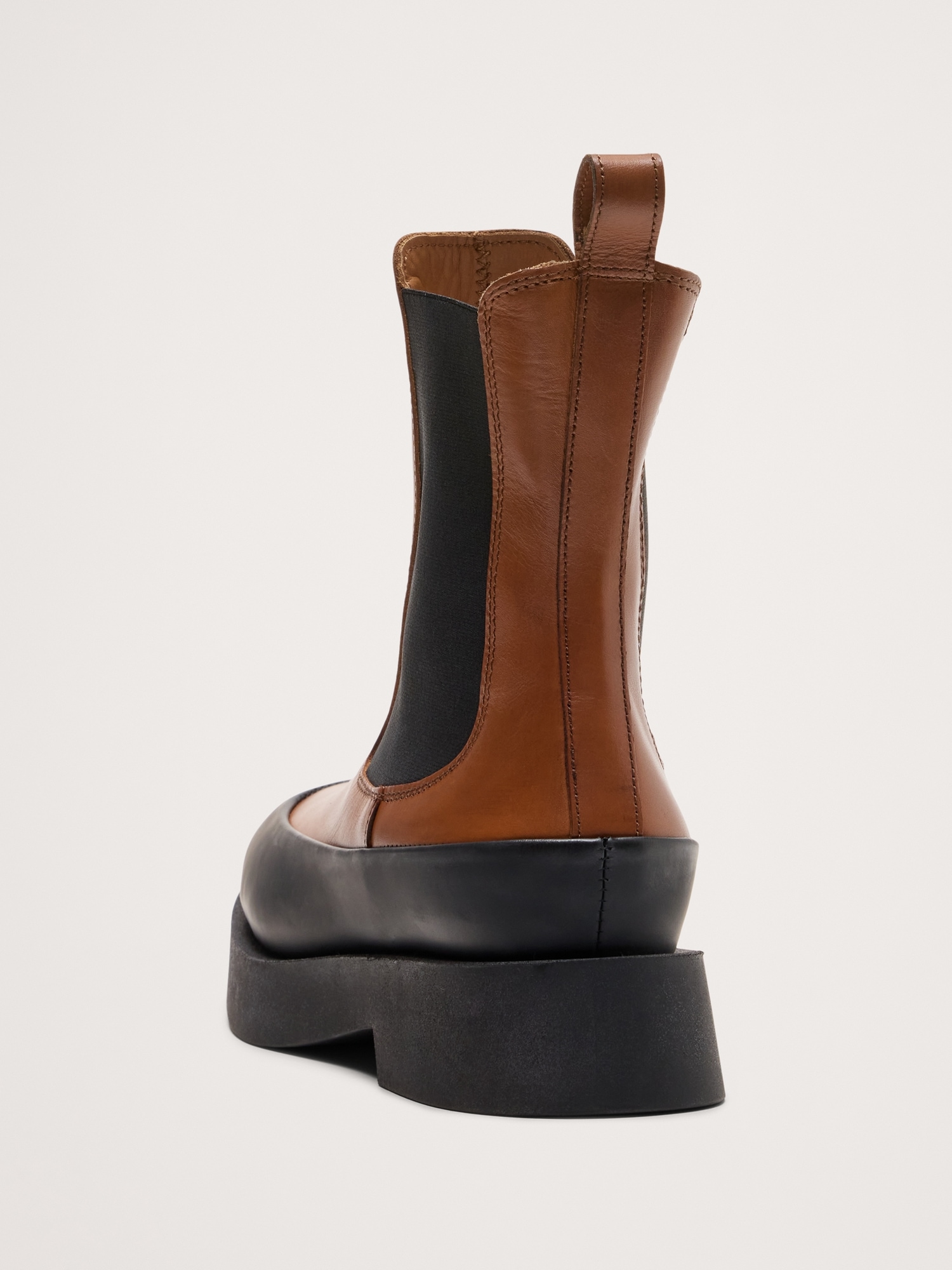 Italian Leather Platform Chelsea Boot - thumbnail 10