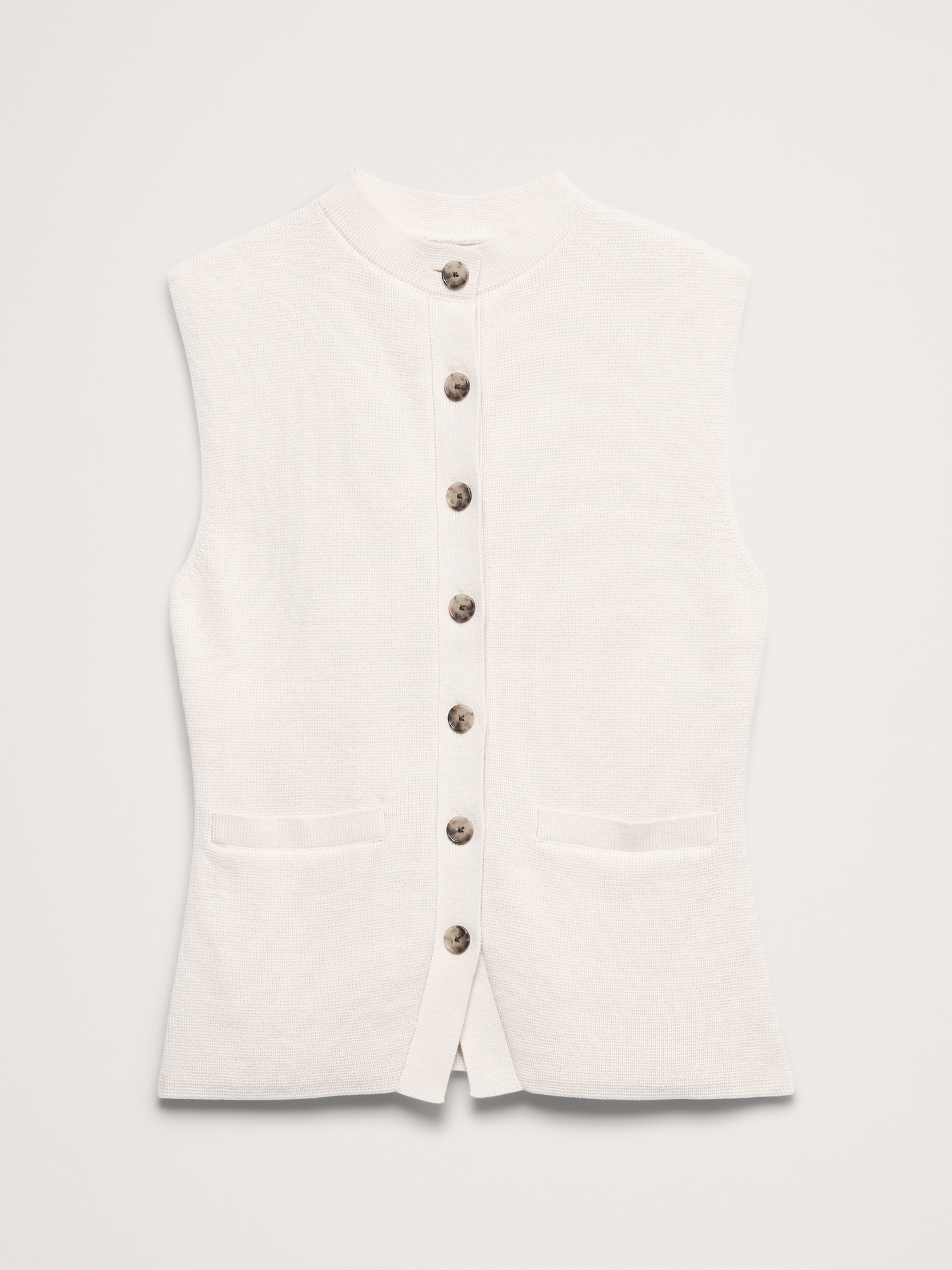 Larkspur Cotton-Silk Sweater Vest - thumbnail 4