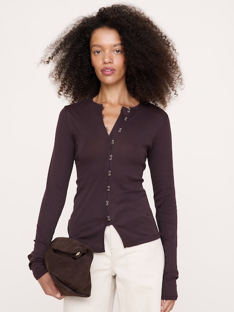 Airy Cotton Cardigan T-Shirt