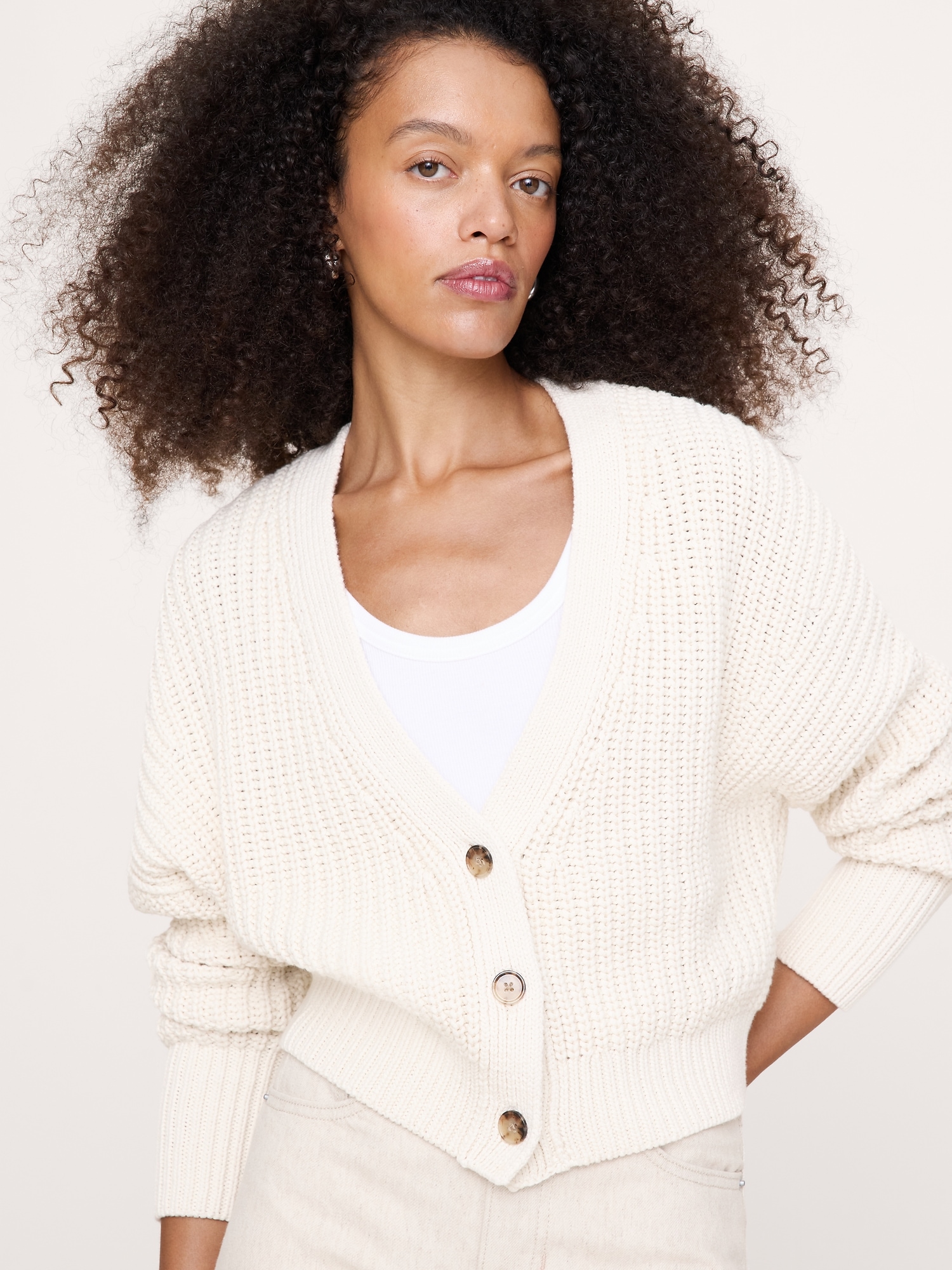 Chunky Cotton Cardigan - thumbnail 6