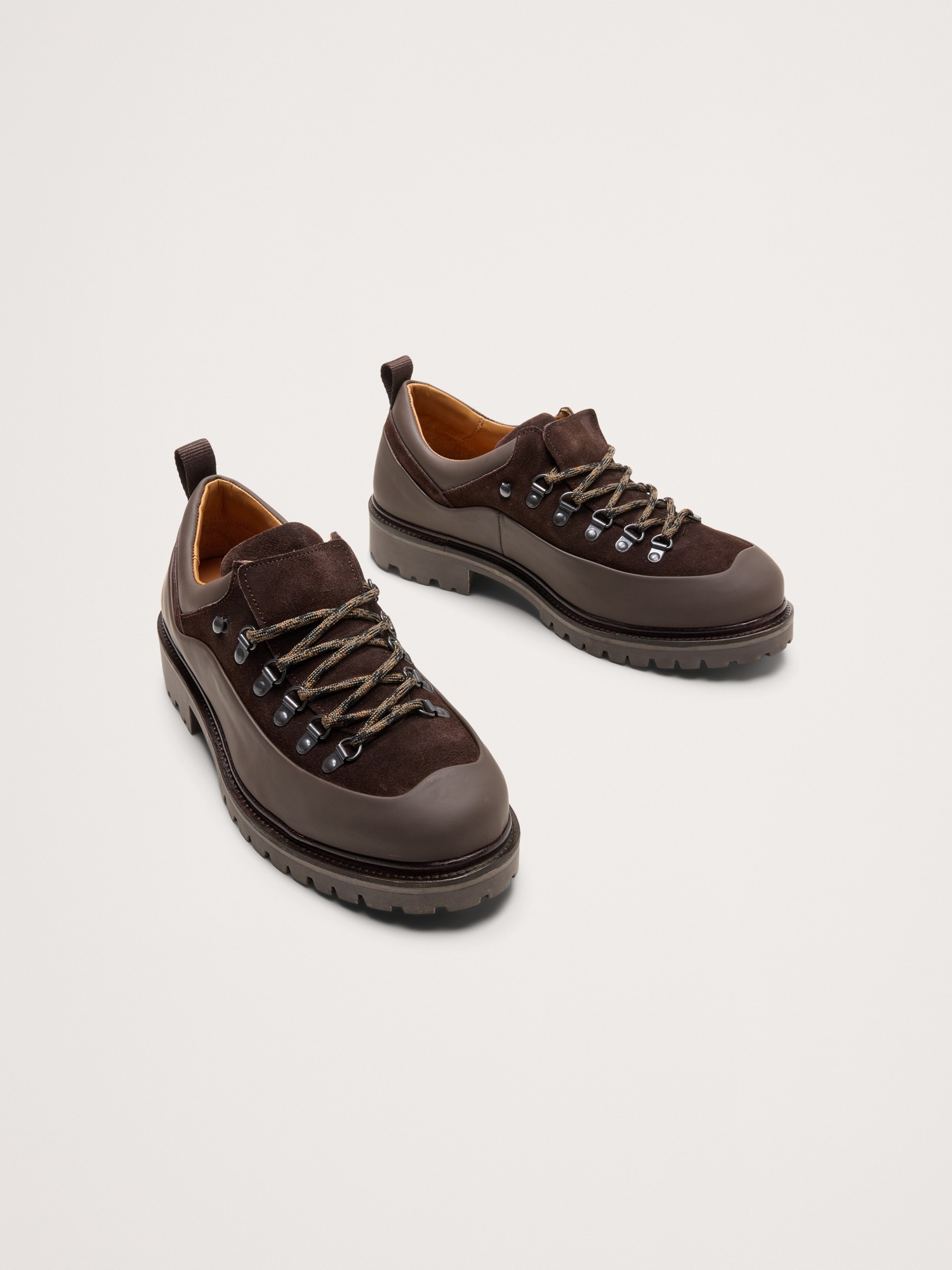 Мужские кроссовки Banana Republic Italian Suede Hiking, цвет: Тёмный коричневый — фото 3