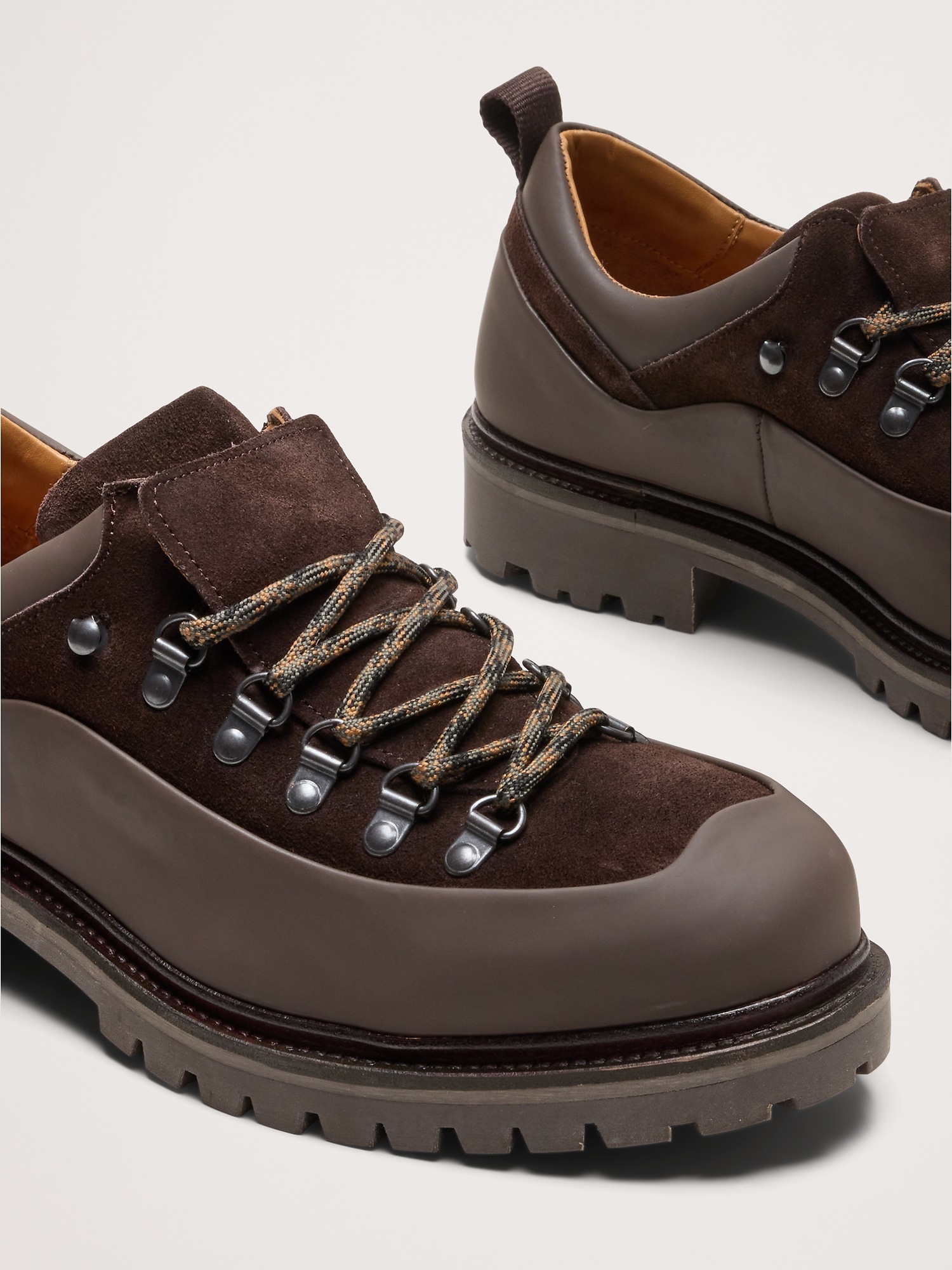 Мужские кроссовки Banana Republic Italian Suede Hiking, цвет: Тёмный коричневый — фото 6