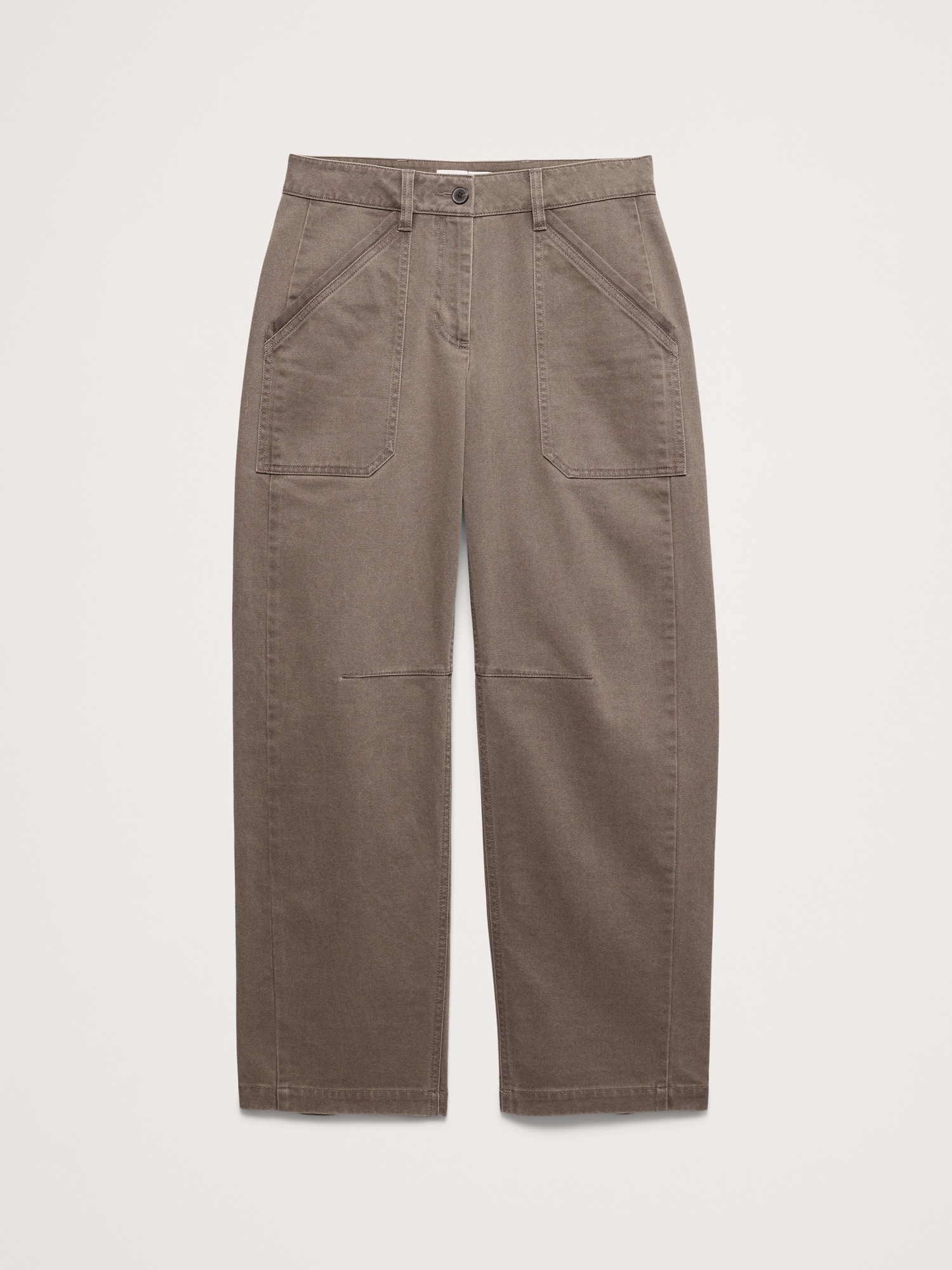 Женские брюки Banana Republic Low-Rise Relaxed Utility Pant, цвет: Коричневый — фото 4