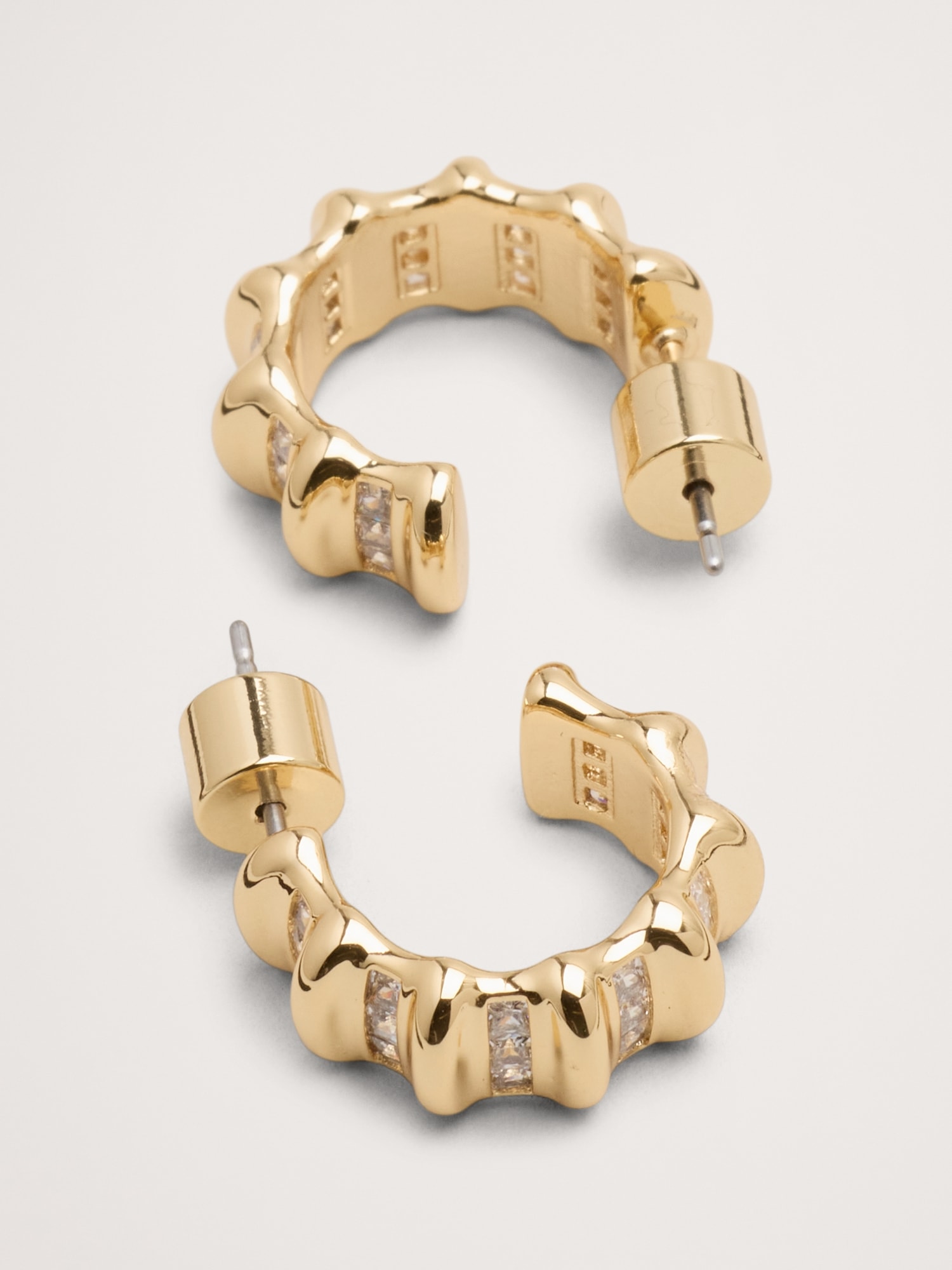 Женские серьги Banana Republic Sculptural, цвет: Светлый золотой — фото 3