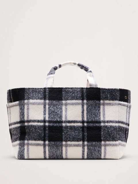 Plaid Airplane Tote By Hat Attack