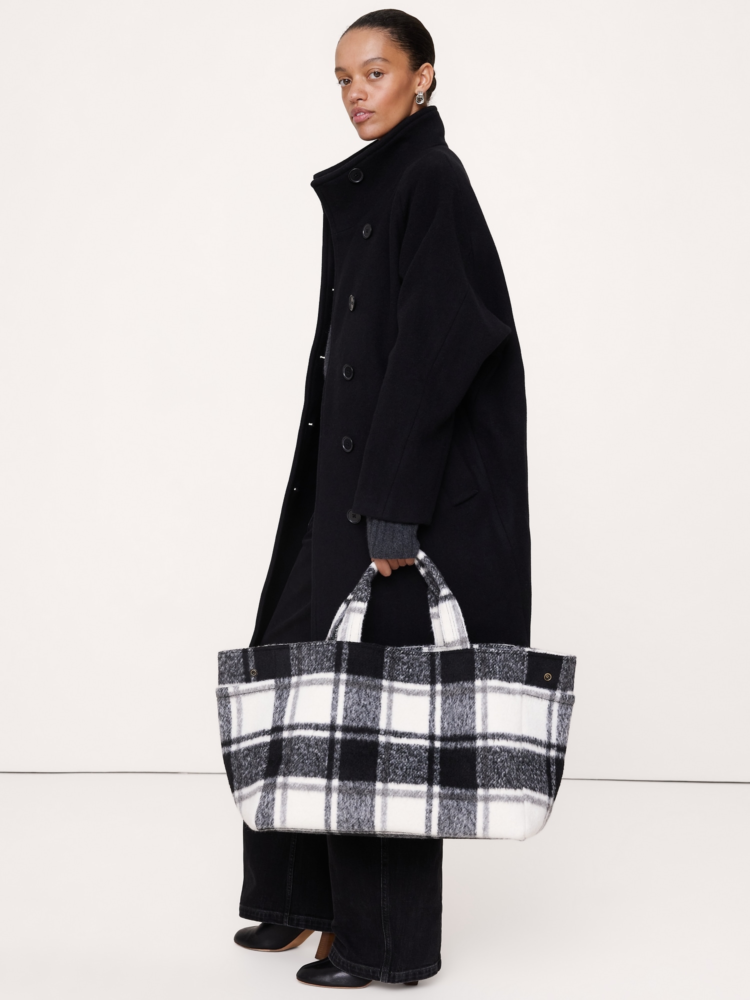 Plaid Airplane Tote By Hat Attack