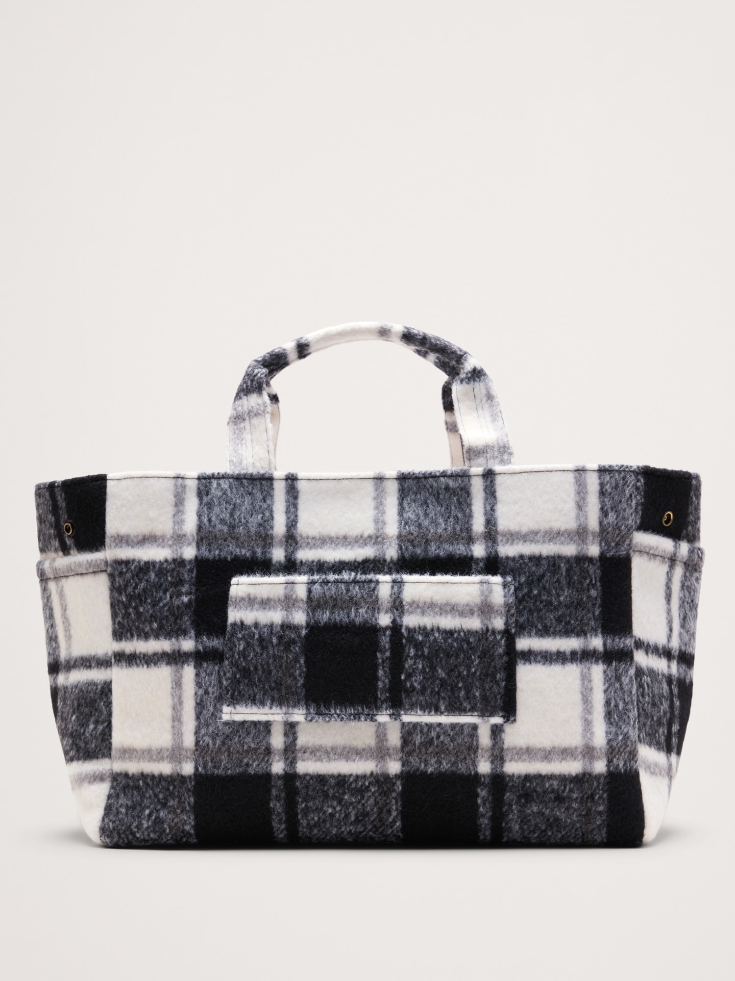 Женская сумка Hat Attack Plaid Airplane Tote, цвет: Чёрный / Белый — фото 4