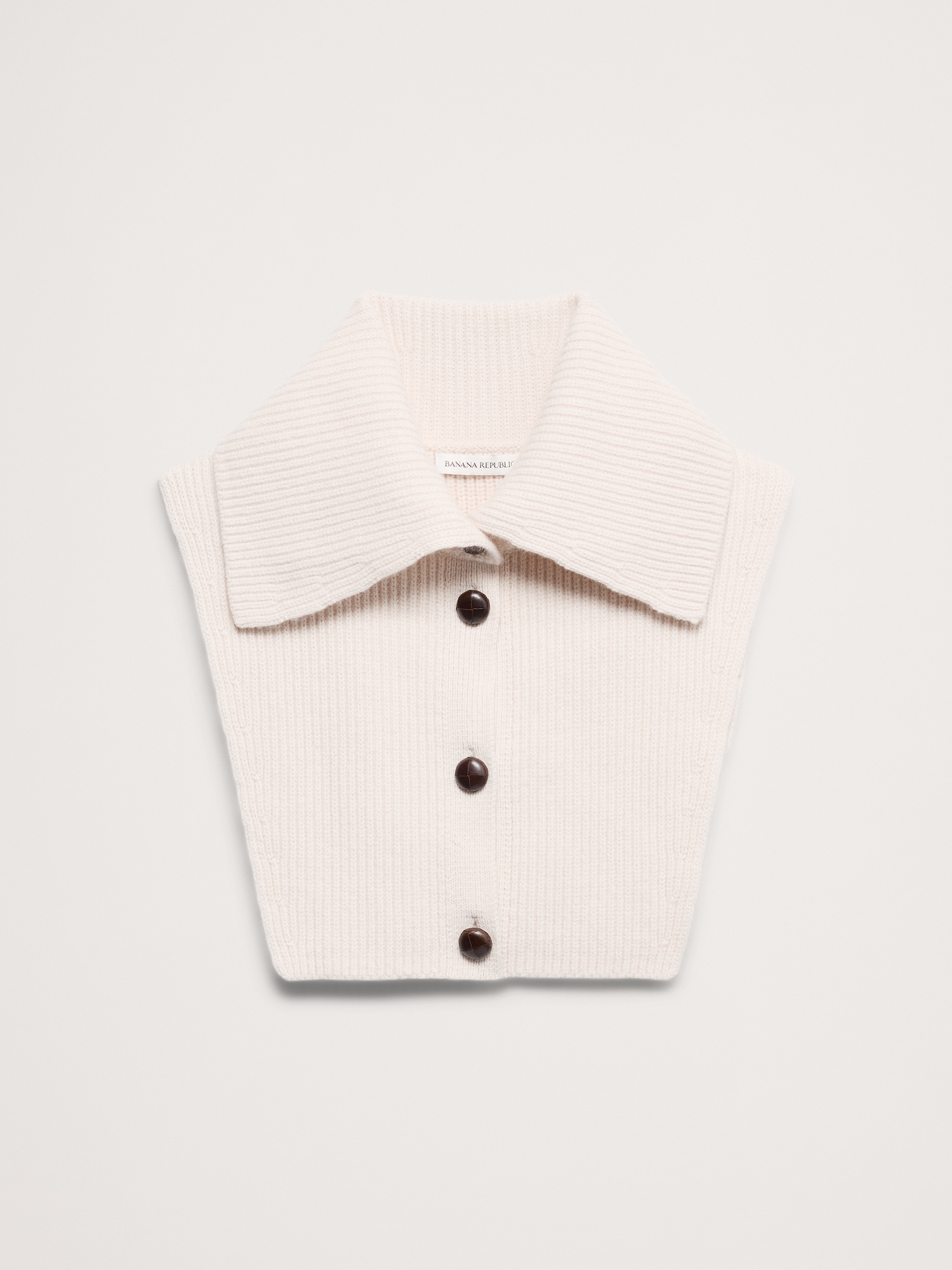 Wool-Cotton Dickie Collar