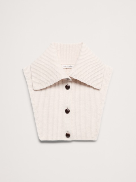 Wool-Cotton Dickie Collar