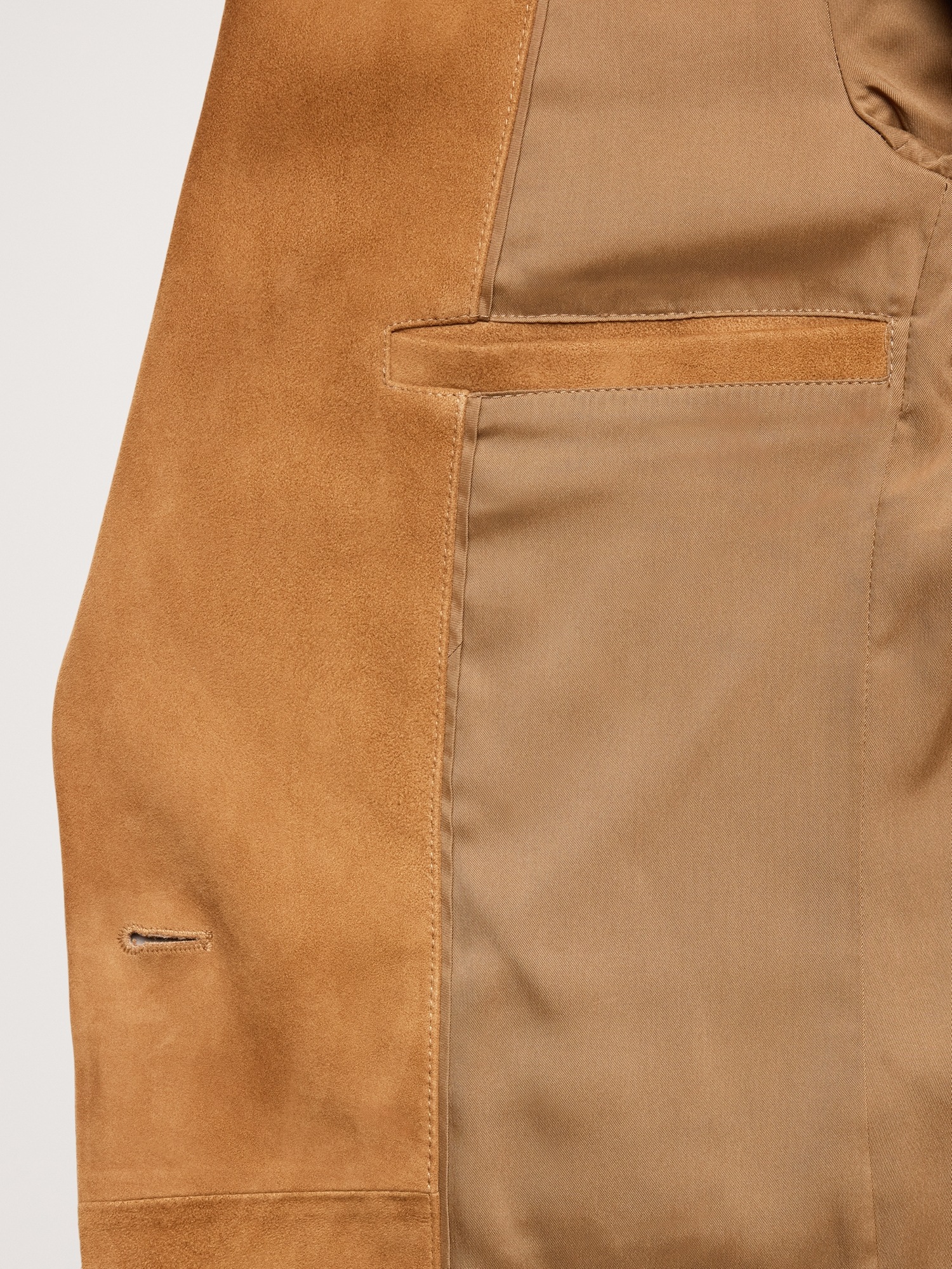 Женский пиджак Banana Republic Suede Blazer, цвет: Золотой каштановый — фото 5