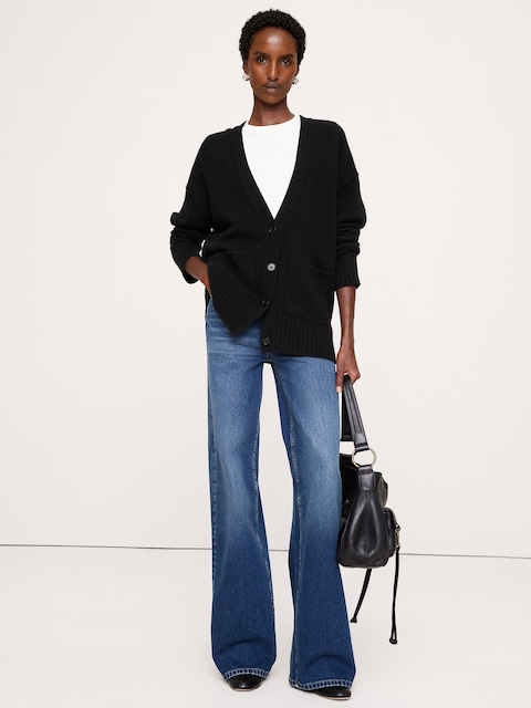 Oversized Cashmere Boyfriend Cardigan