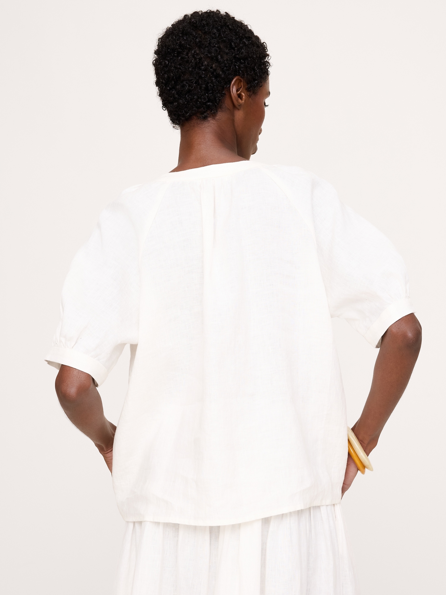 Linen Tassel-Tie Top - thumbnail 6
