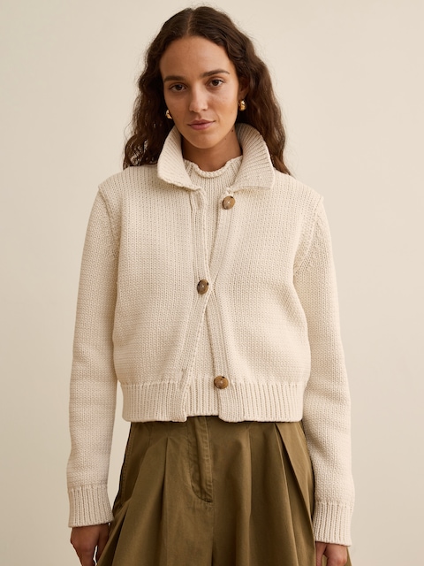 Banana Republic x La Ligne The Cropped Cotton Cardigan