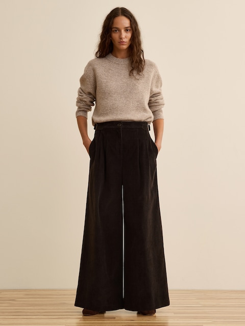 Banana Republic x La Ligne The Wide-Leg Cotton Corduroy Pant