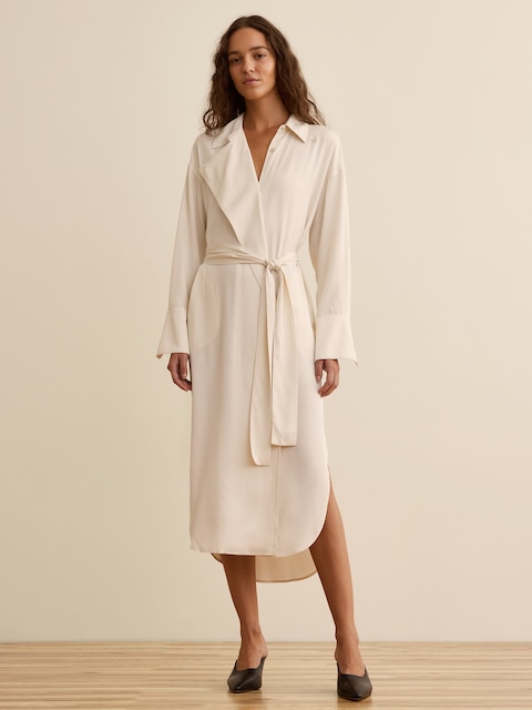 Banana Republic x La Ligne The Viscose Midi Shirt Dress