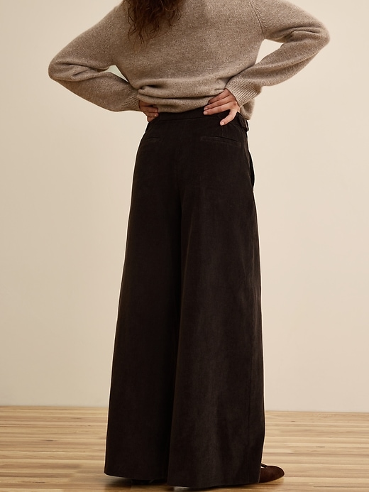 Banana Republic x La Ligne | The Wide-Leg Cotton Corduroy Pant