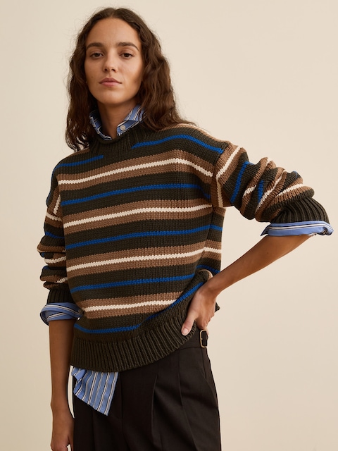 Banana Republic x La Ligne The Cotton Crew-Neck Sweater