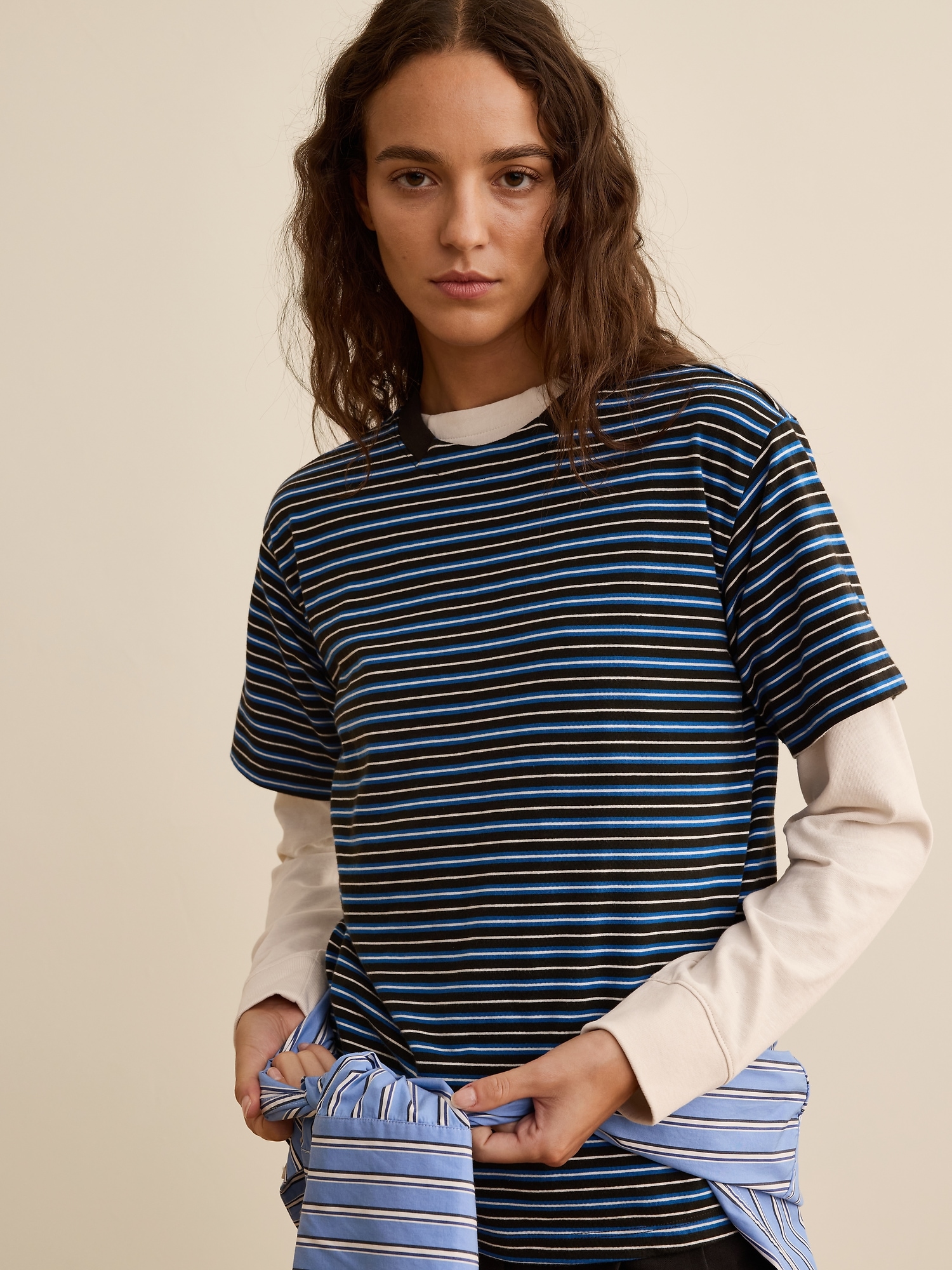 Banana Republic x La Ligne The Relaxed Cotton Crew-Neck T-Shirt