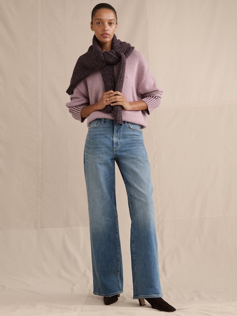 High-Rise Relaxed Wide-Leg Jean