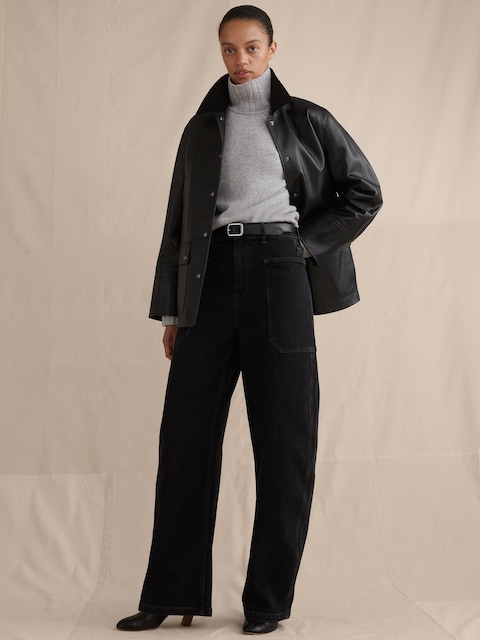 High-Rise Barrel Jean