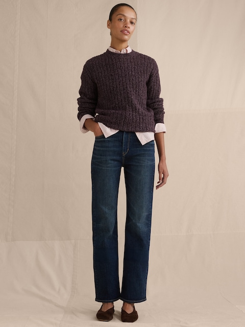 High-Rise Kick-Flare Jean