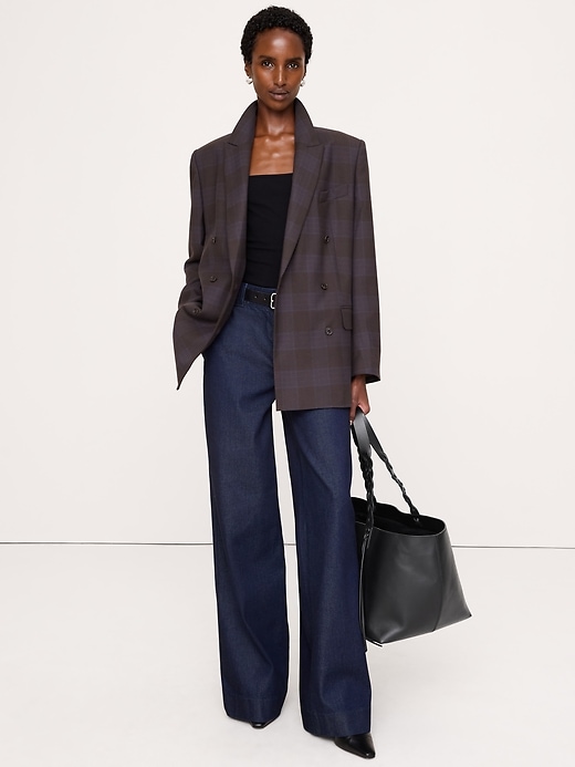 Relaxed Wool-Blend Blazer