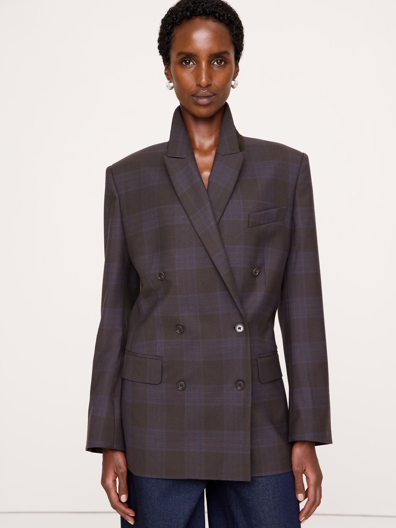 Relaxed Wool-Blend Blazer