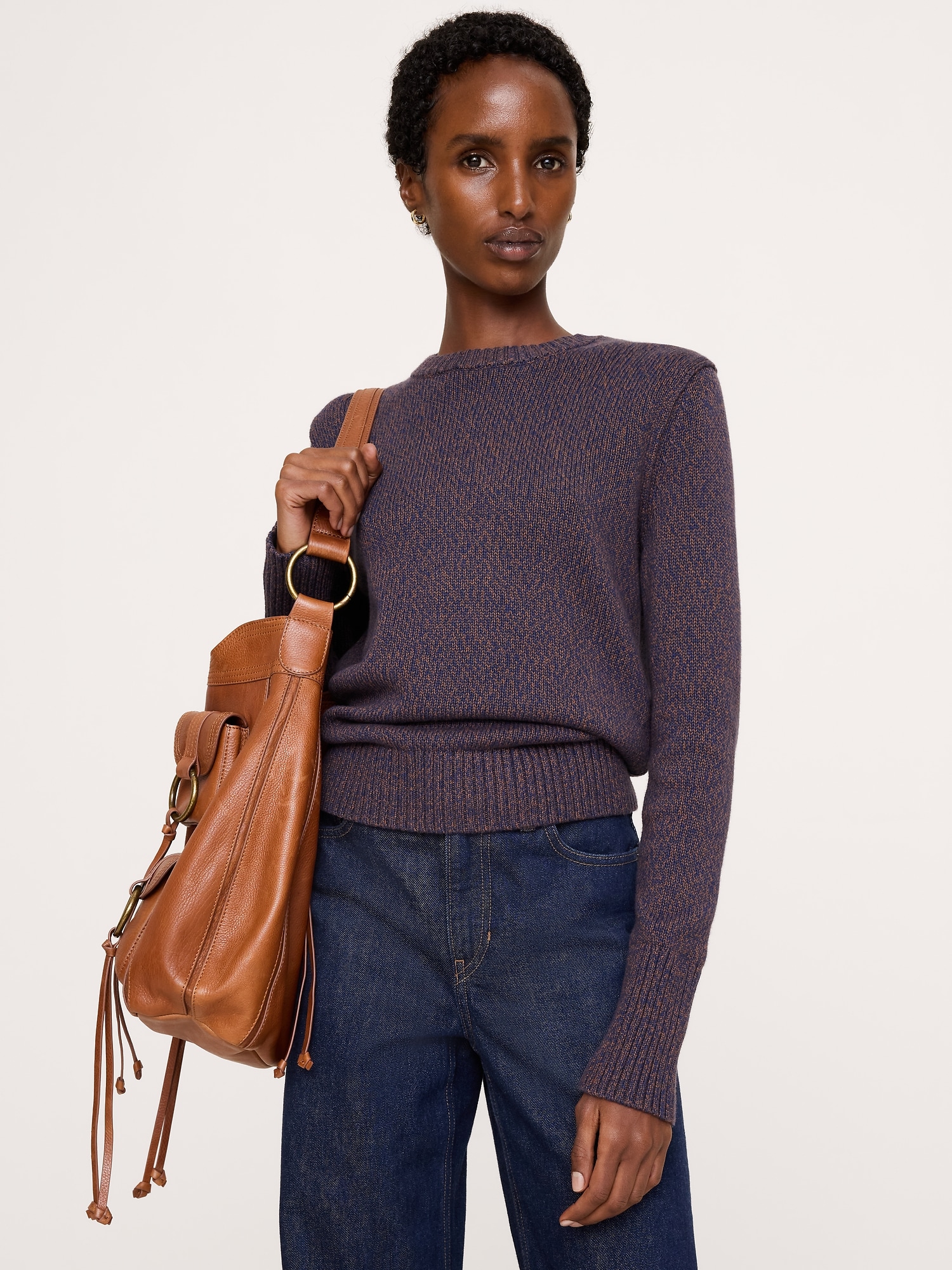Larkspur Cotton-Silk Crew-Neck Sweater - thumbnail 10