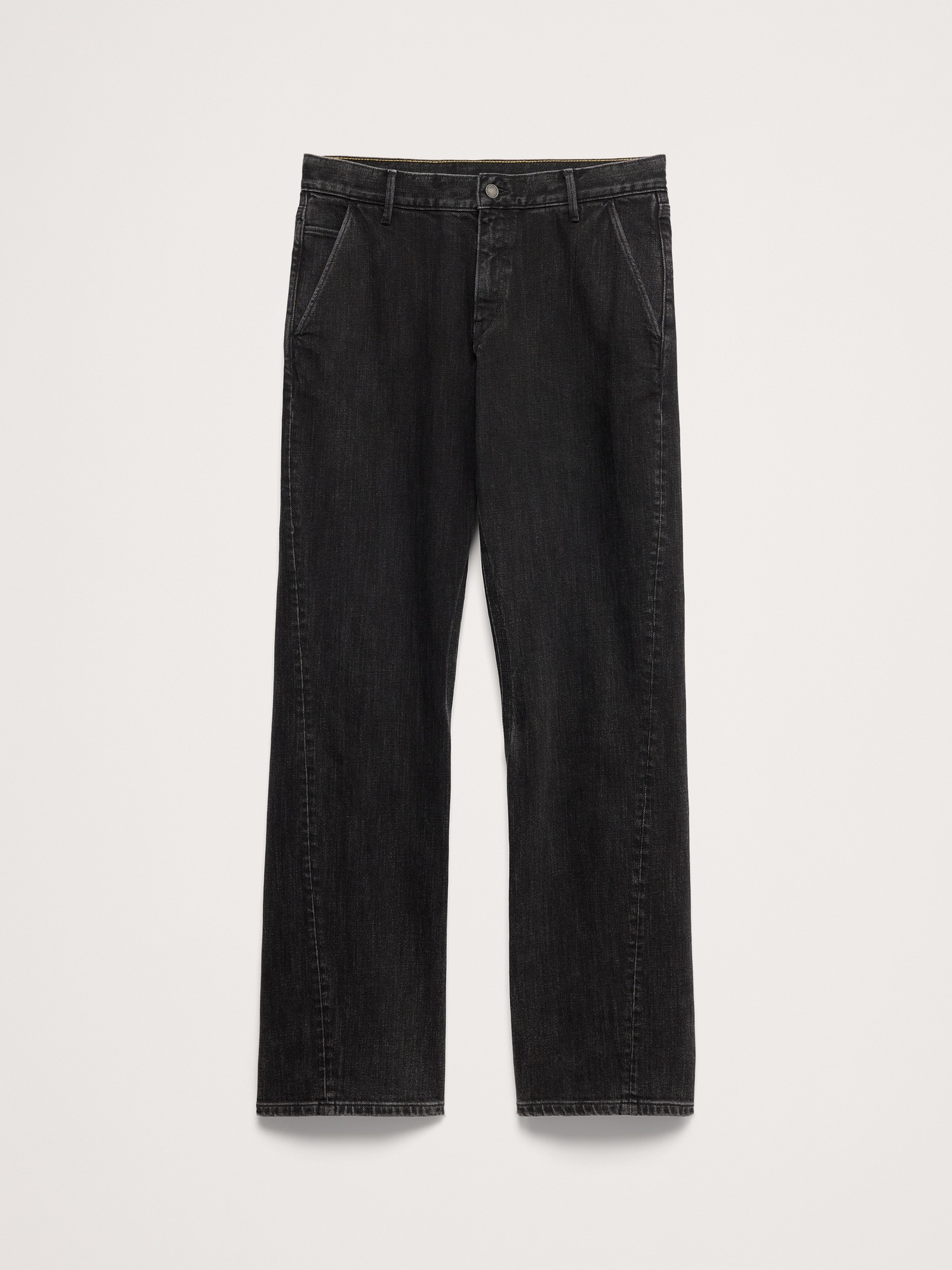 Мужские джинсы Banana Republic Straight Utility Jean, цвет: Чёрный — фото 5
