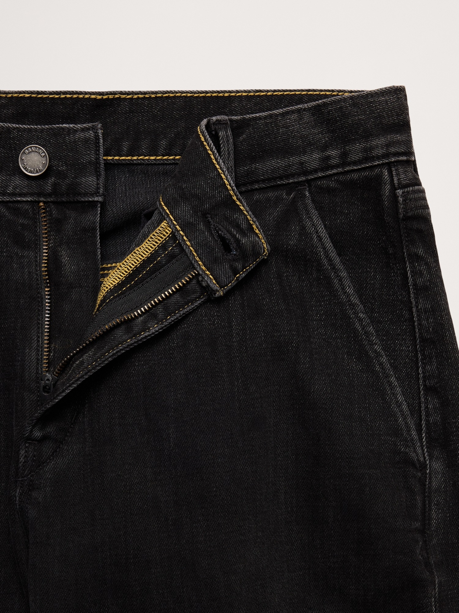 Мужские джинсы Banana Republic Straight Utility Jean, цвет: Чёрный — фото 6