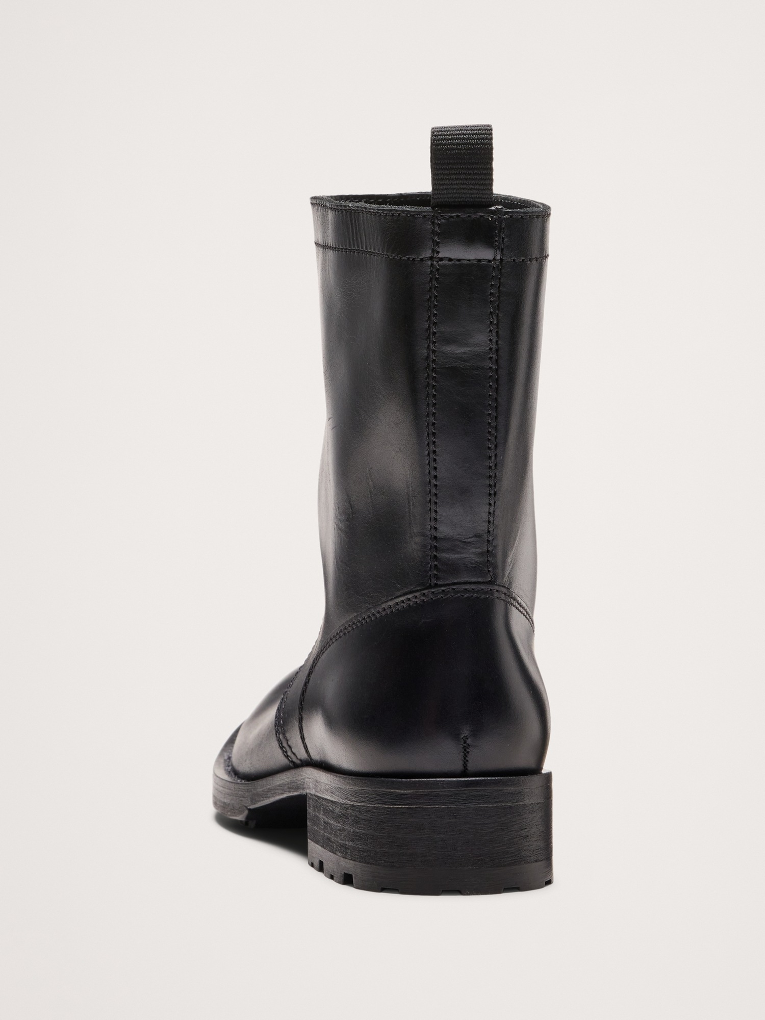 Женские ботинки Banana Republic Italian Leather Moto Boot, цвет: Чёрный — фото 3