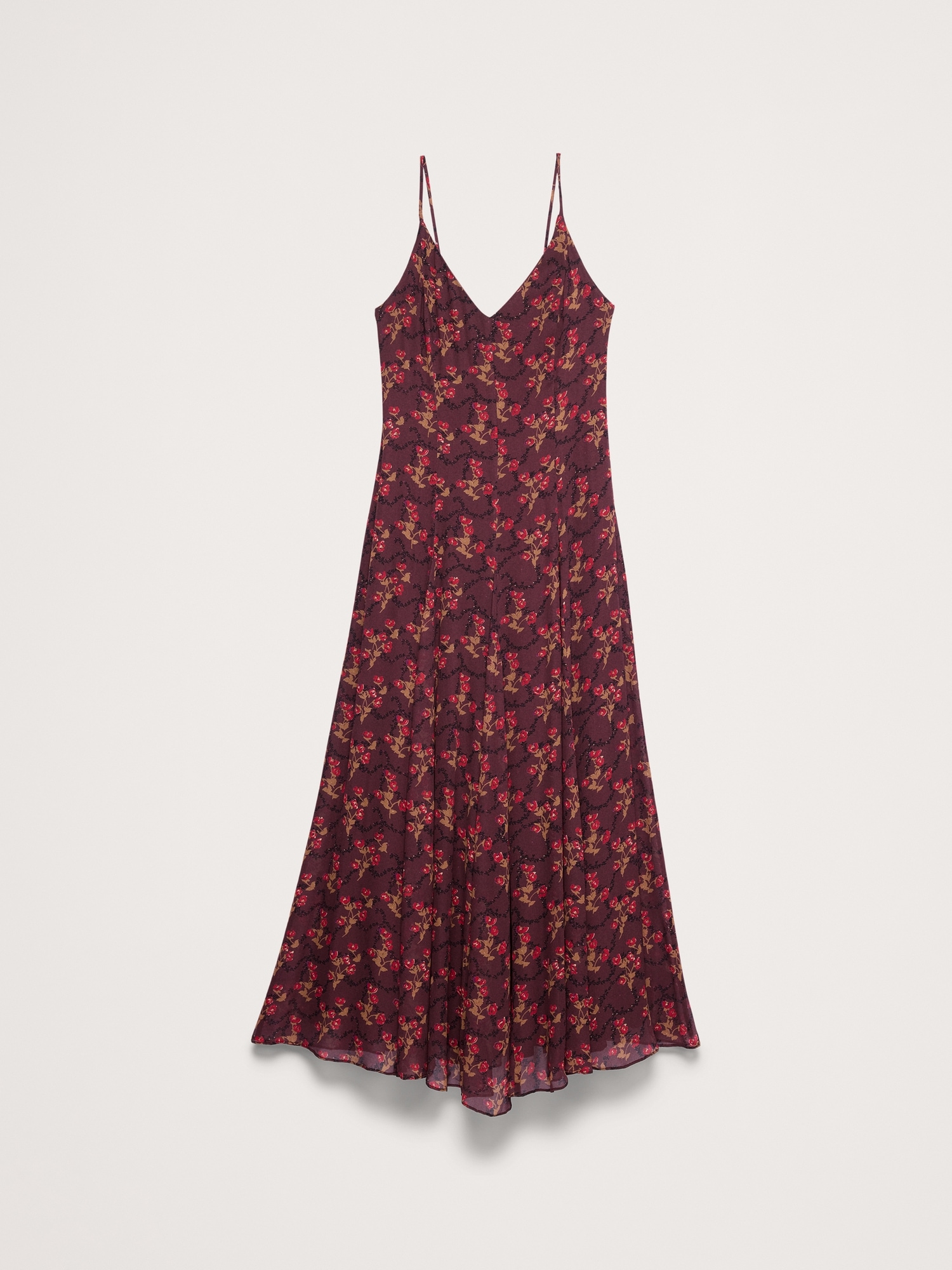 Georgette Paneled Maxi Dress - thumbnail 7