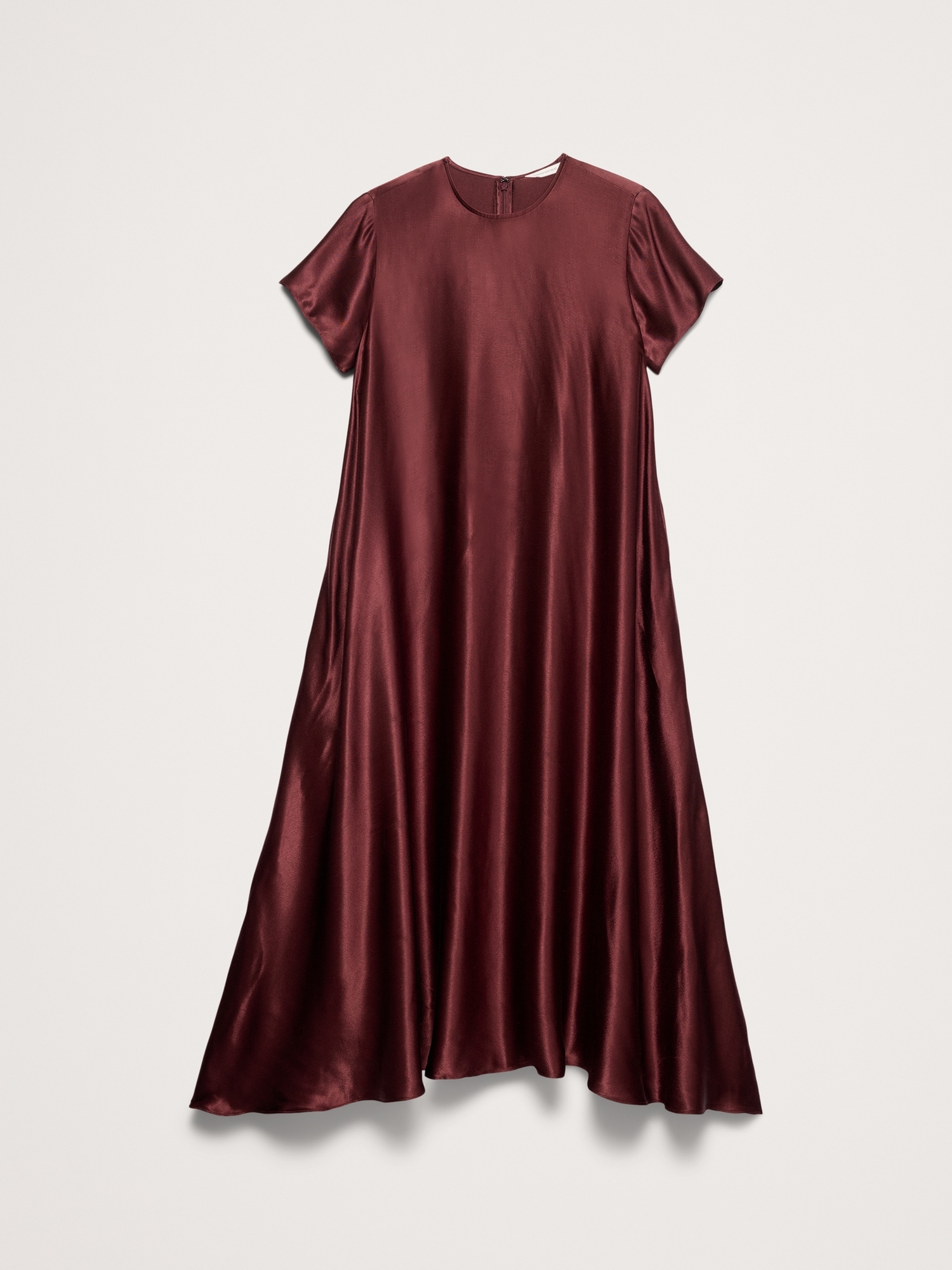 Aurelia Italian Satin Trapeze Dress - thumbnail 4