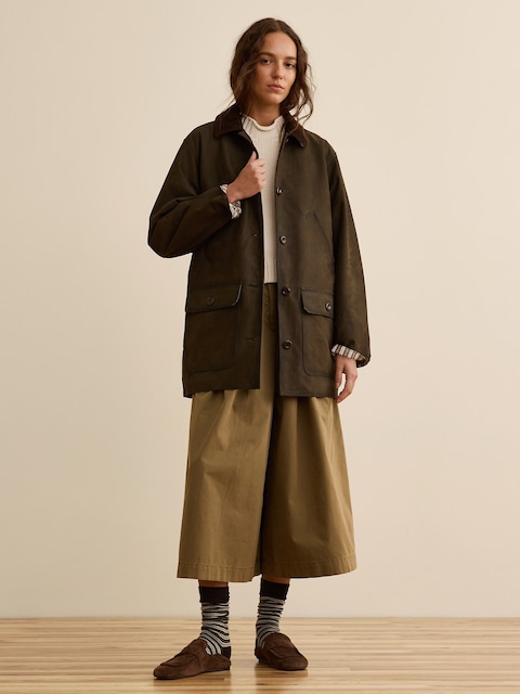Banana Republic x La Ligne The Nubuck Barn Coat