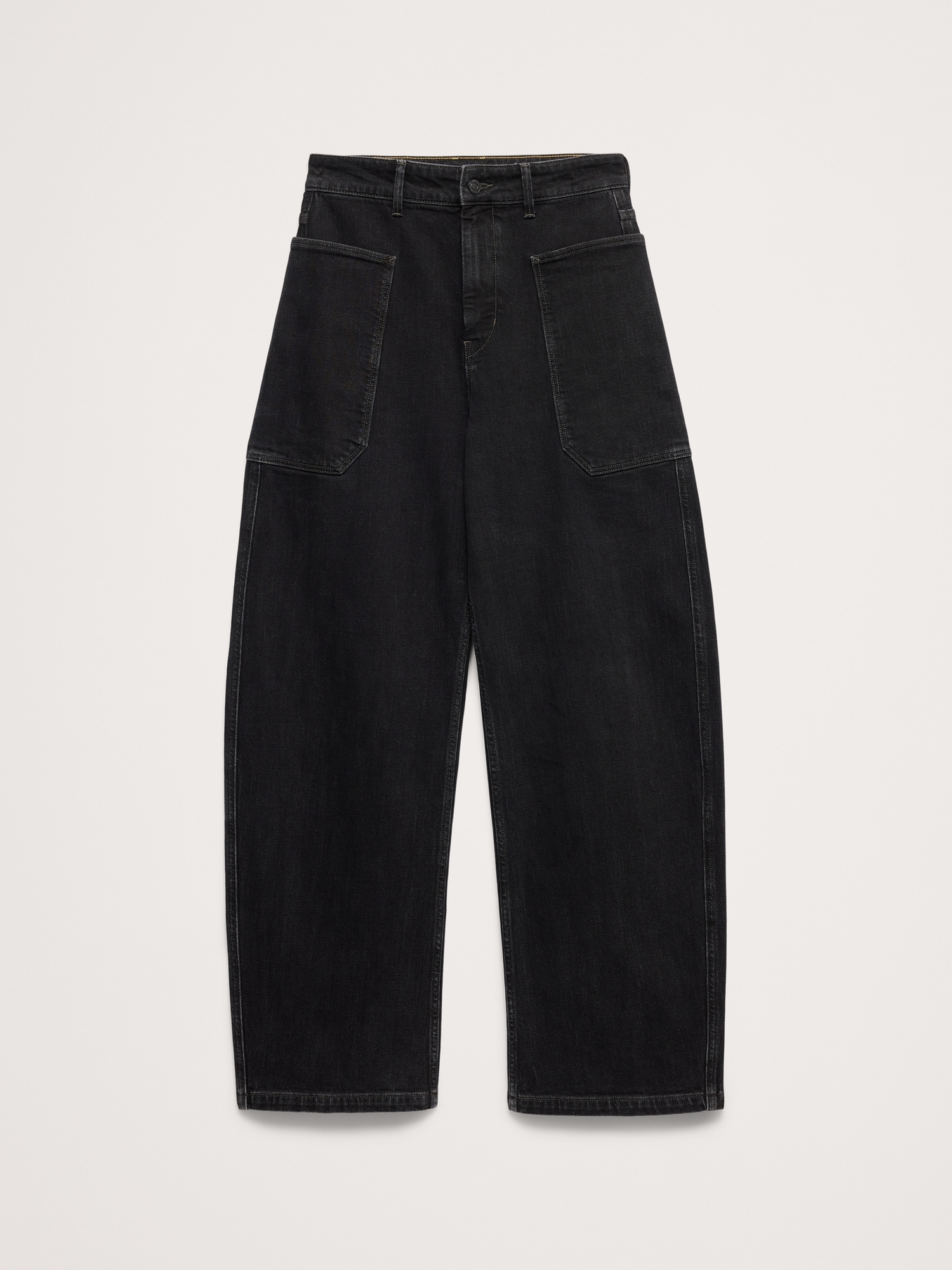 High-Rise Barrel Jean