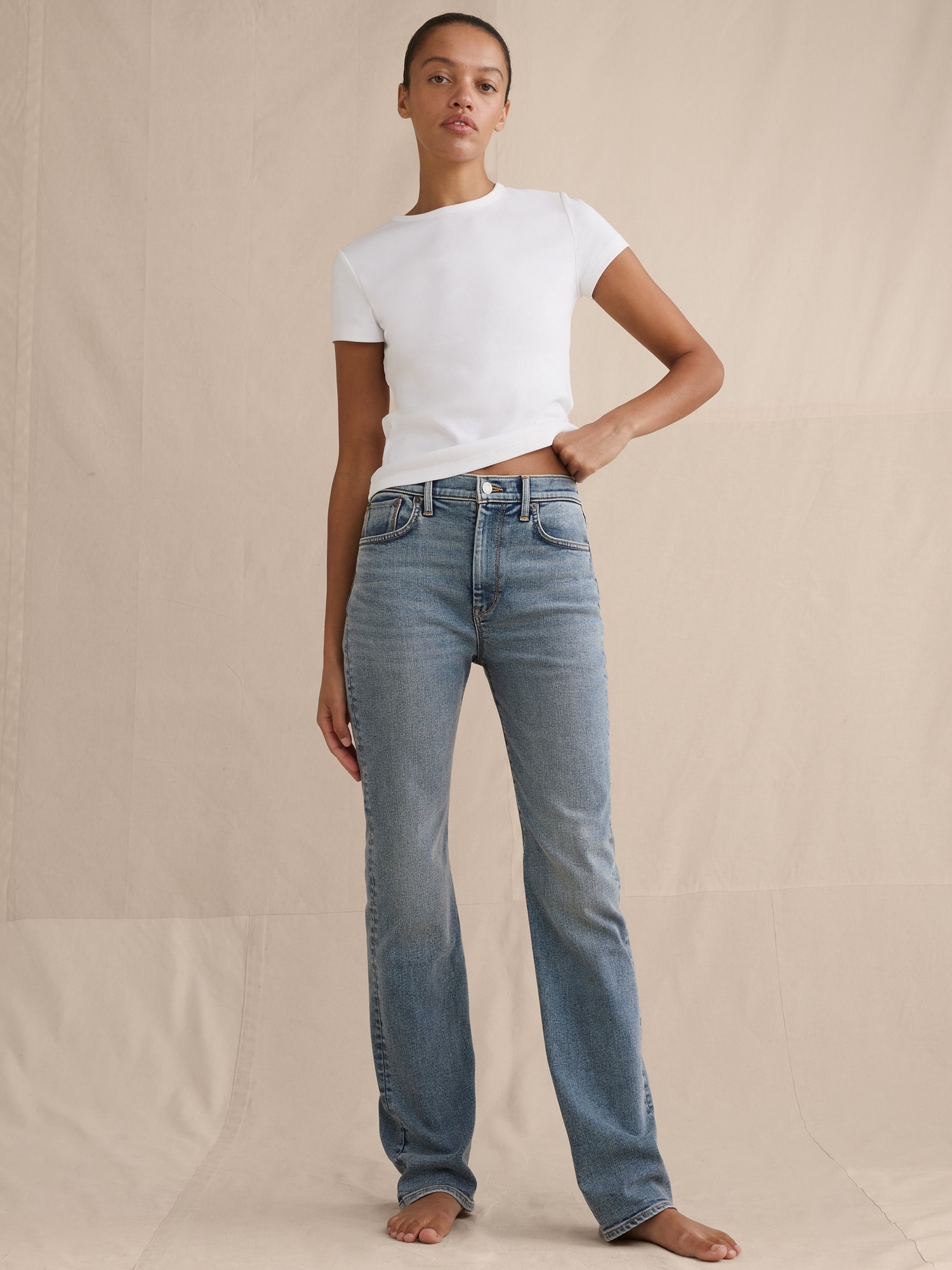 High-Rise Slim-Straight Jean