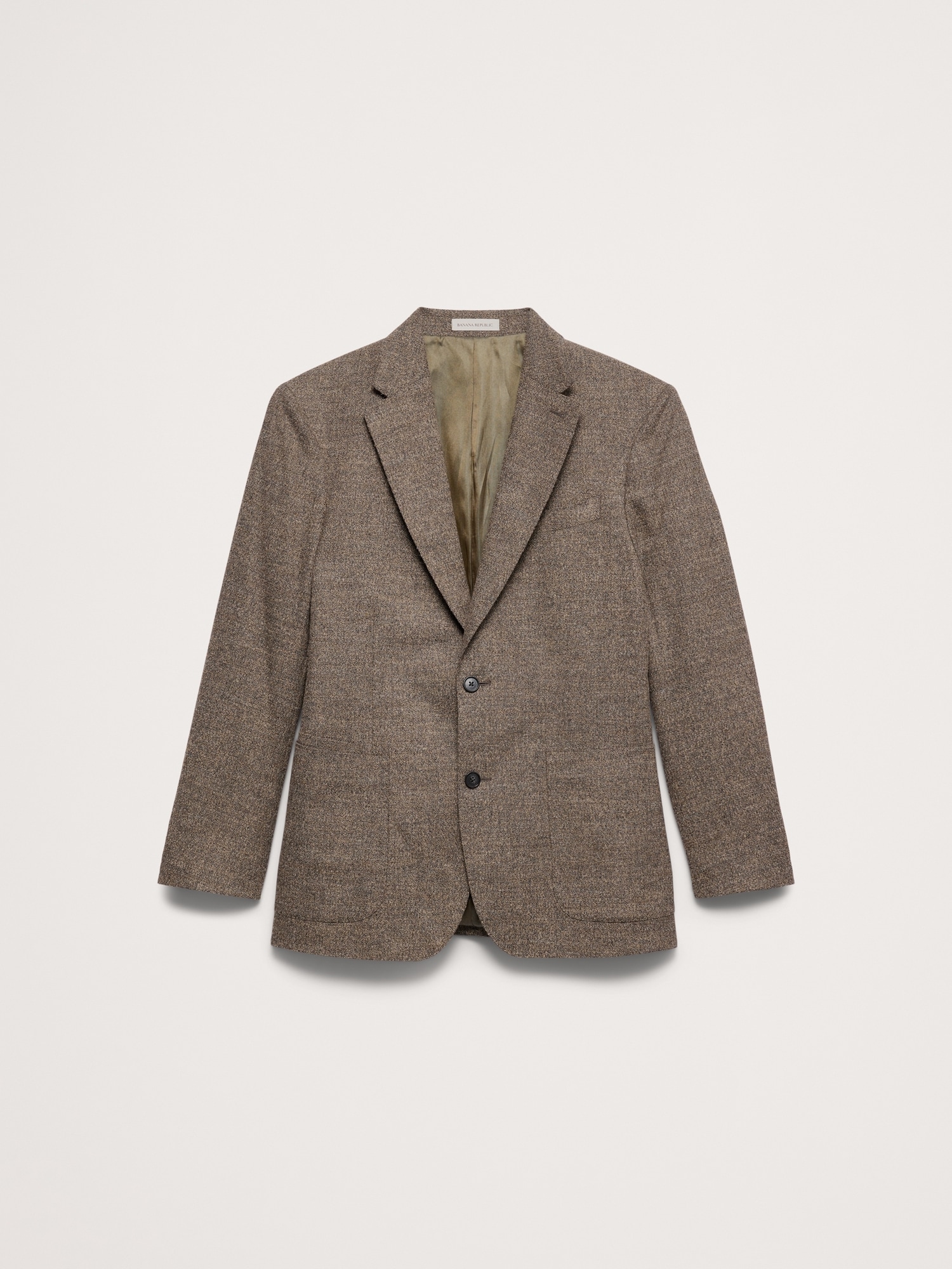 Tailored Slim Italian Flannel Suit Jacket - thumbnail 4