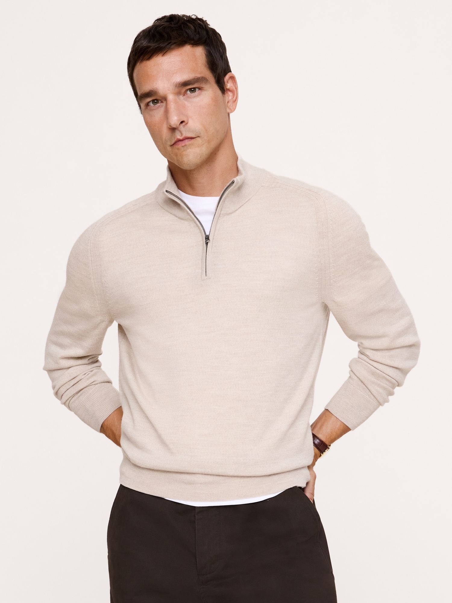 Merino Half-Zip Sweater - thumbnail 6