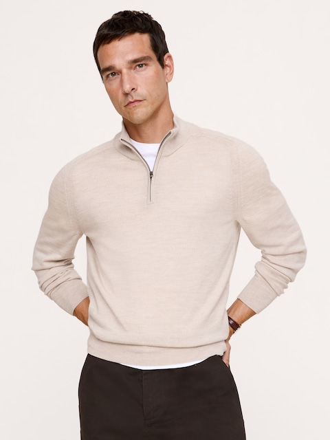 Merino Quarter-Zip Sweater