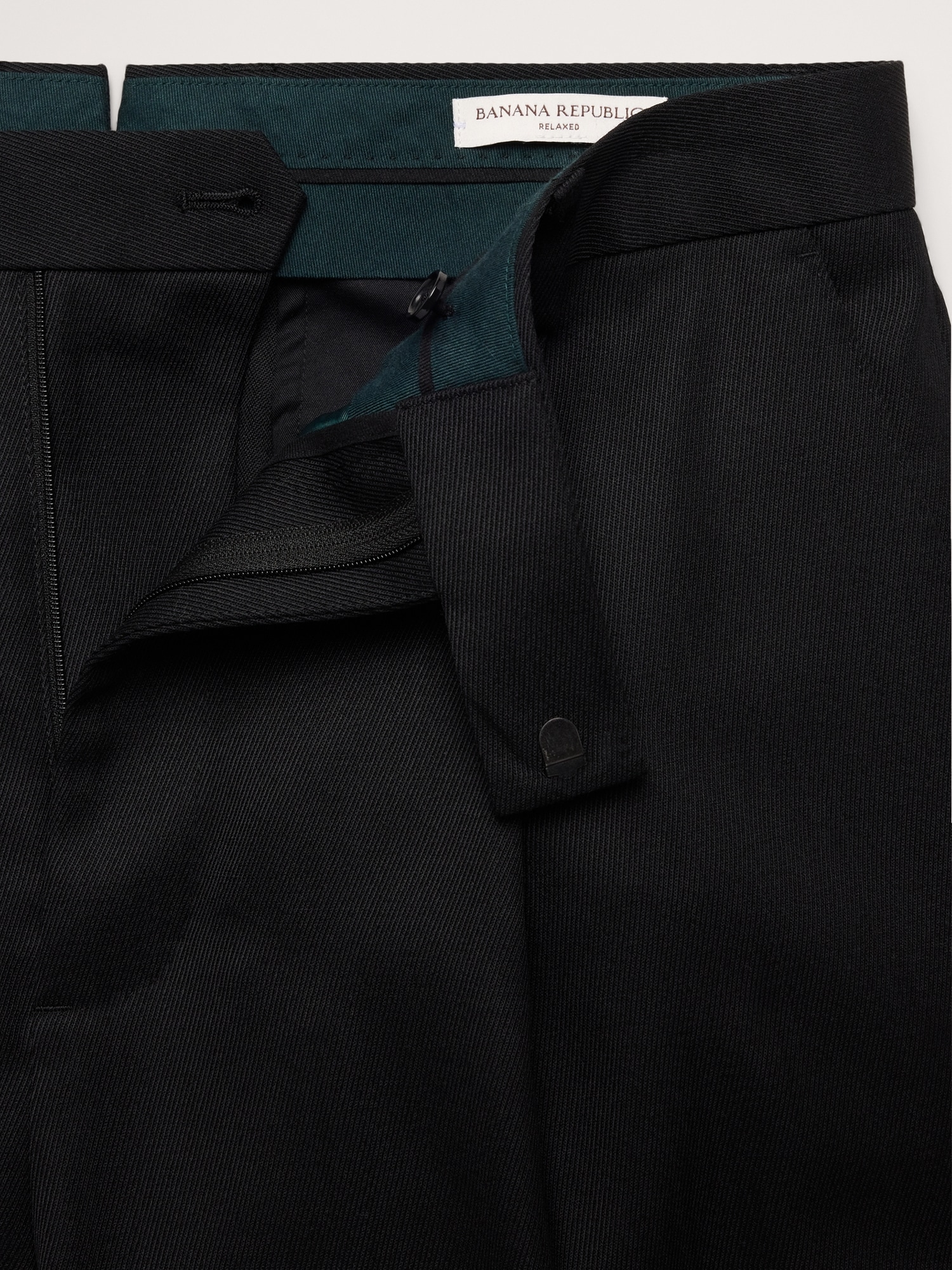 Loose Pleated Twill Suit Pant - thumbnail 6