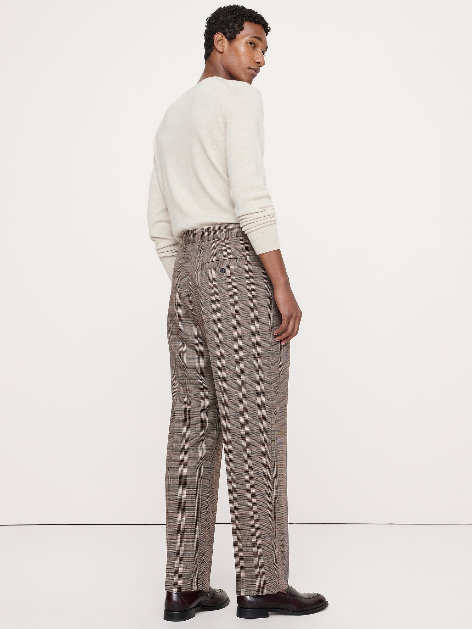 Loose Italian Wool Pleated Suit Pant - thumbnail 2