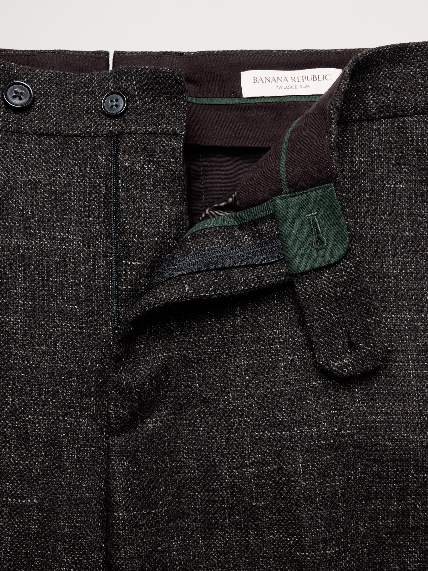 Tailored Slim Italian Wool-Blend Suit Pant - thumbnail 7