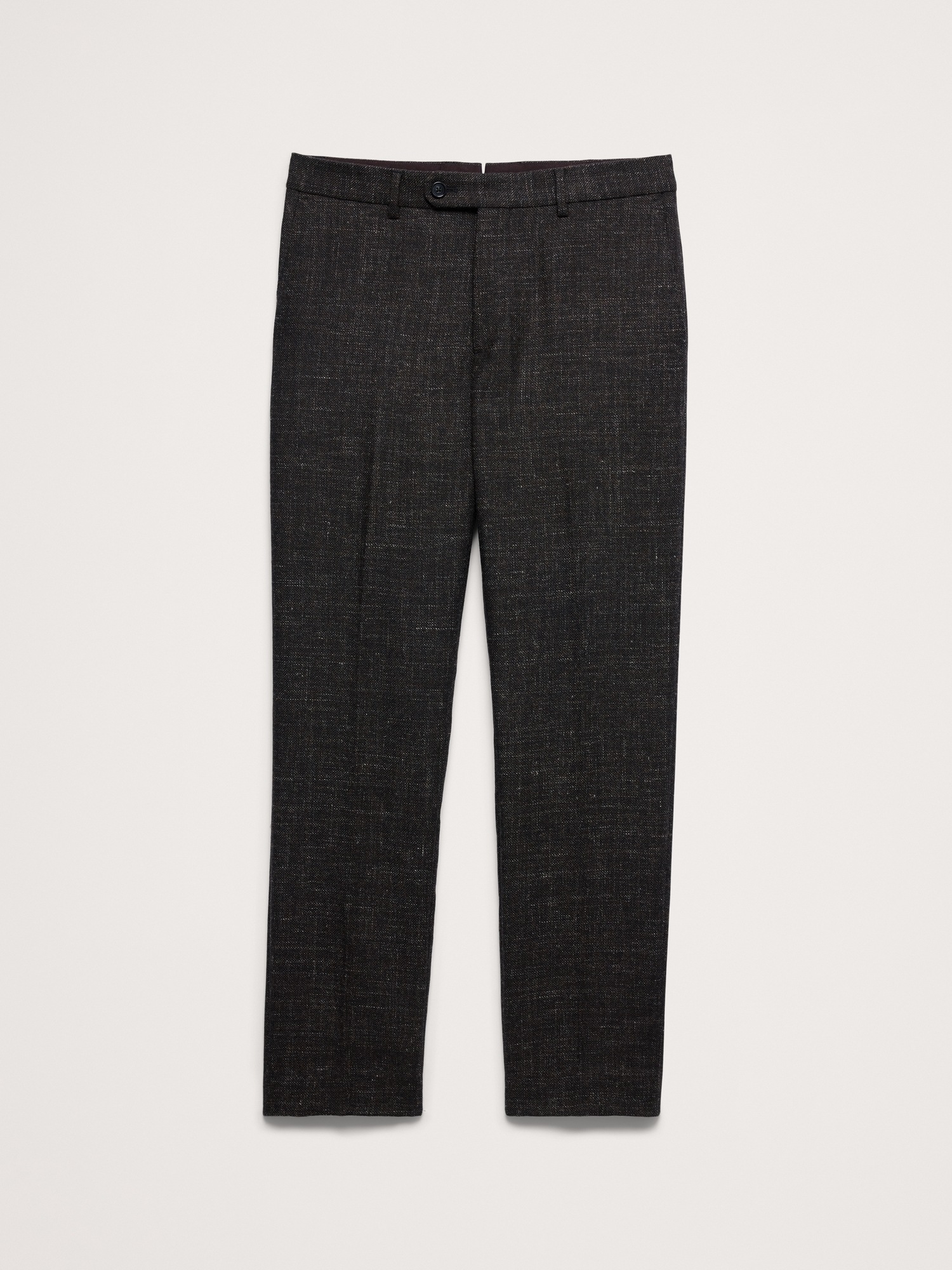 Мужские брюки Banana Republic Tailored Slim Italian Wool-Blend Suit Pant, цвет: Коричневый — фото 5
