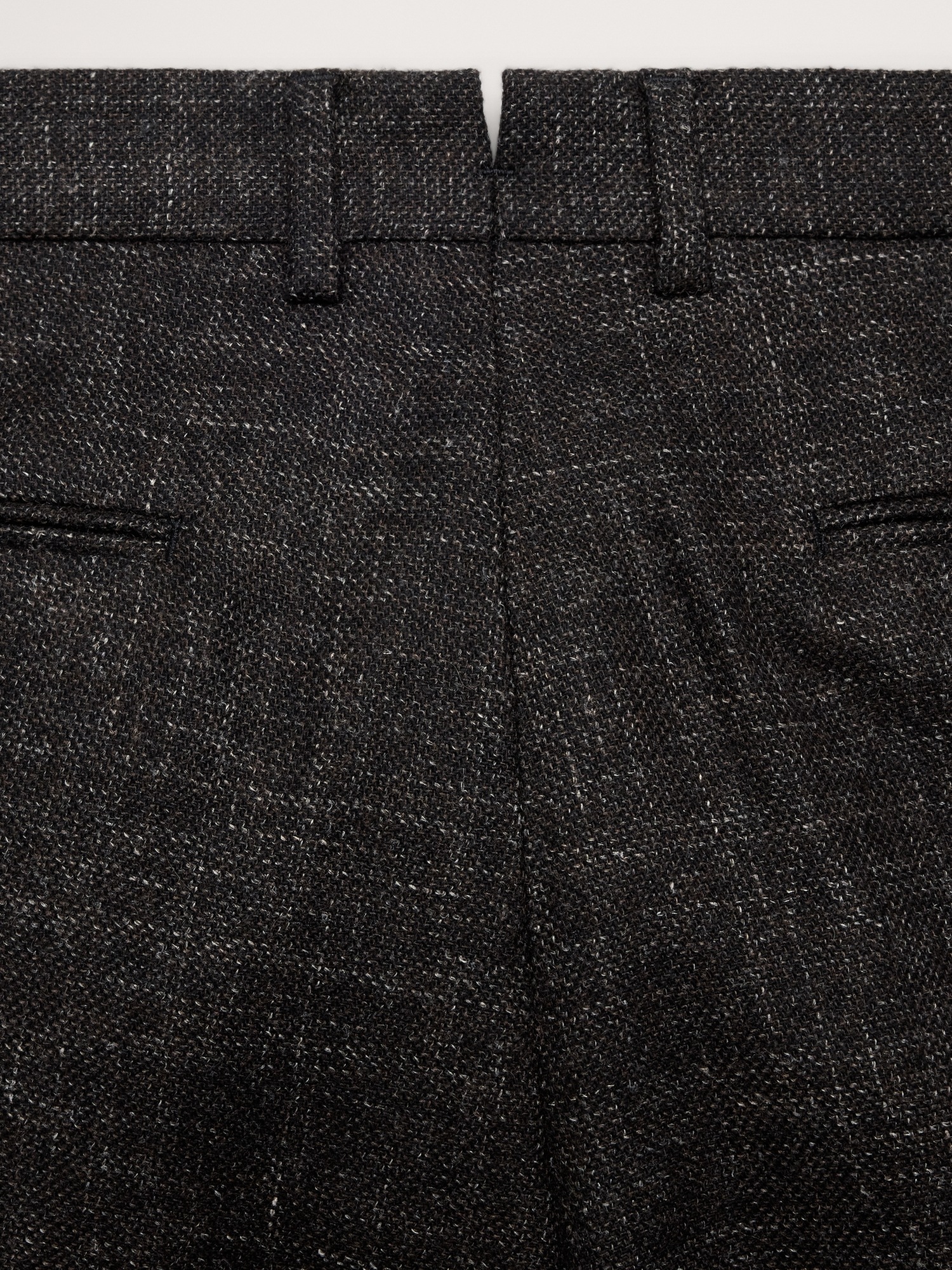 Мужские брюки Banana Republic Tailored Slim Italian Wool-Blend Suit Pant, цвет: Коричневый — фото 6