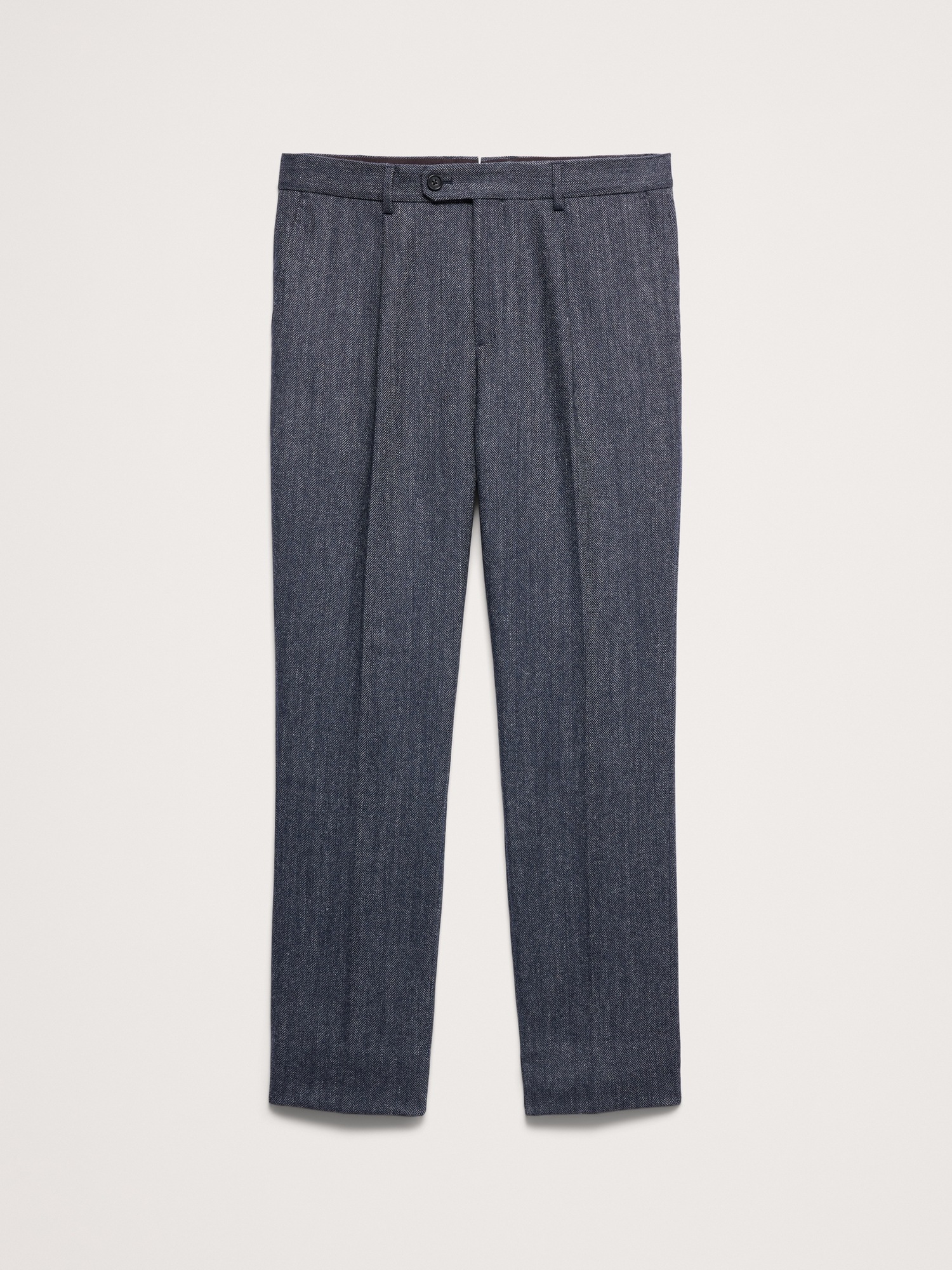 Мужские брюки Banana Republic Tailored Slim Italian Herringbone Suit Pant, цвет: Синий — фото 5