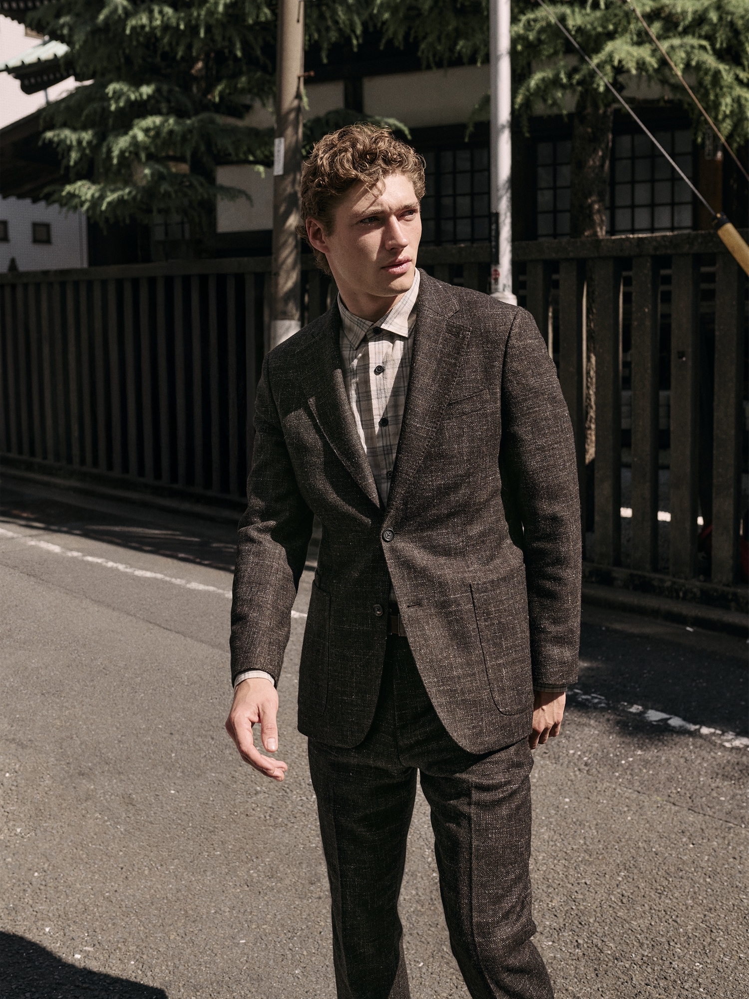 Tailored Slim Italian Wool-Blend Suit Jacket - thumbnail 8