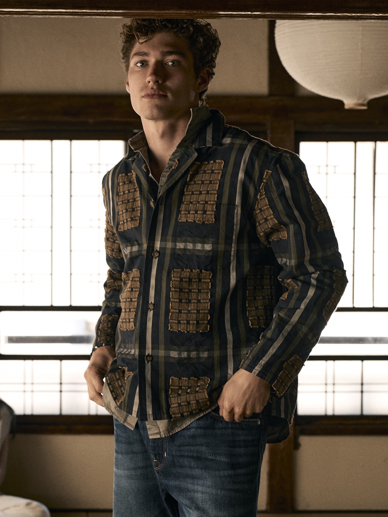 Relaxed-Fit Textured Cotton Shirt - thumbnail 7