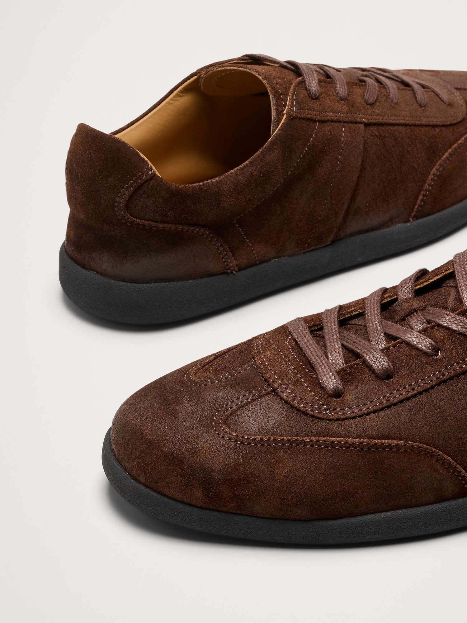 Мужские кроссовки Banana Republic Italian Suede, цвет: Шоколадный коричневый — фото 6
