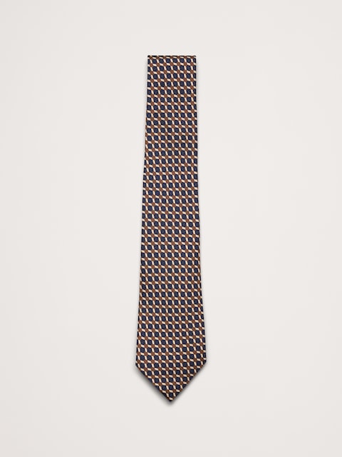 Geometric Silk Tie by Tino Cosma