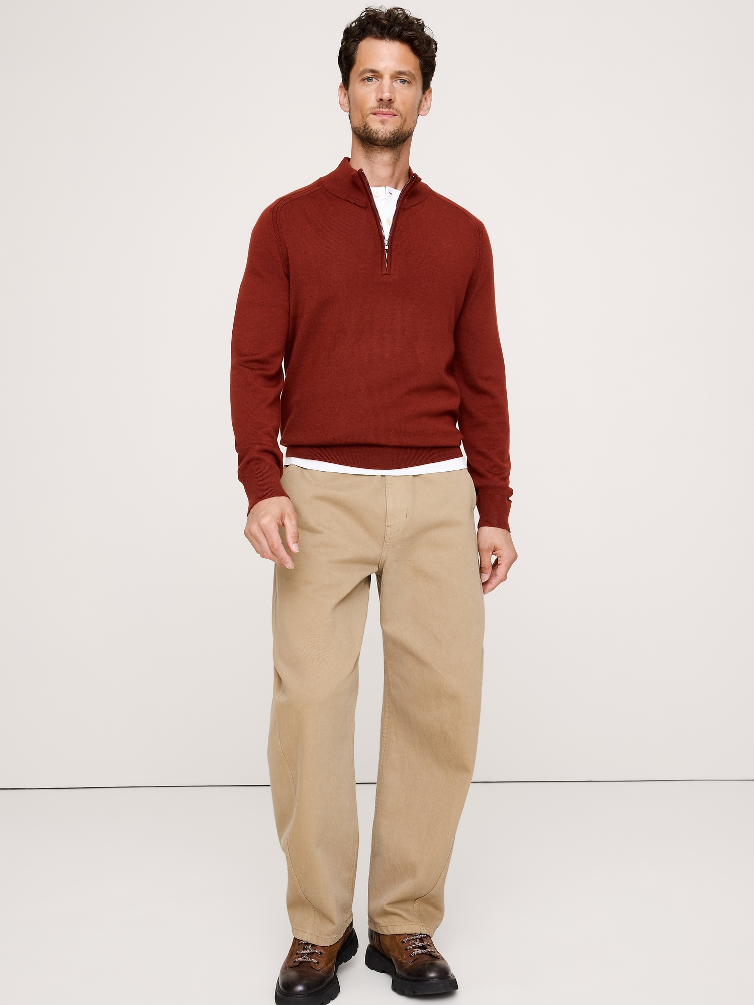 Merino Half-Zip Sweater - thumbnail 10